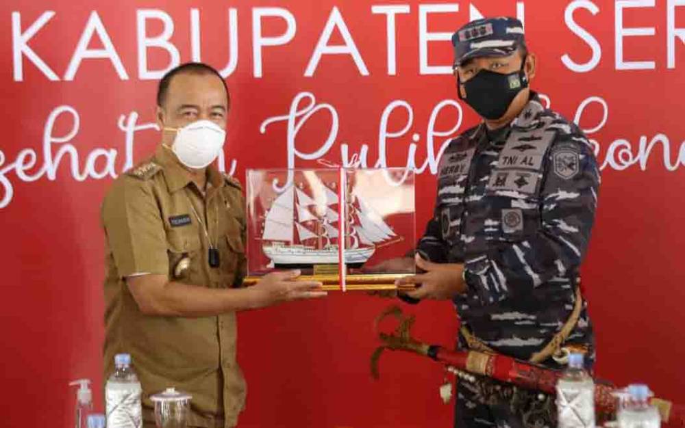 Bupati Seruyan Sambut Kunjungan Danlanal Banjarmasin