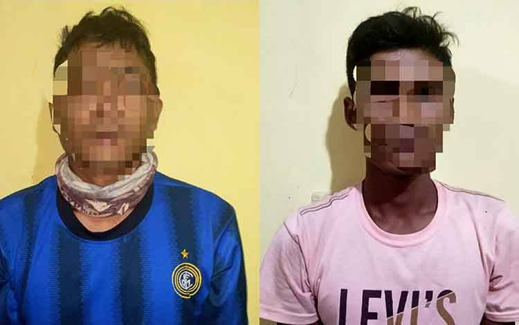 Terduga pelaku kasus sabu dan barang bukti diamankan Polsek Kapuas Barat