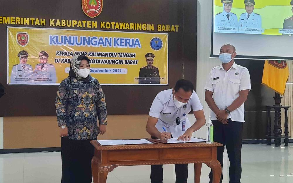 BNNP Kalteng - Pemkab Kobar Tingkatkan Sinergitas Cegah Peredaran Narkoba