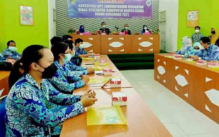 Dinkes Barito Utara Gelar Workshop Akreditasi UPT Laboratorium Kesehatan