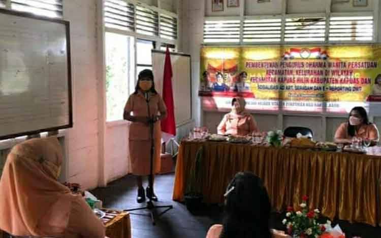 Baru Dibentuk, DWP Kecamatan Kapuas Hilir Diharapkan Aktif Jalankan Kegiatan