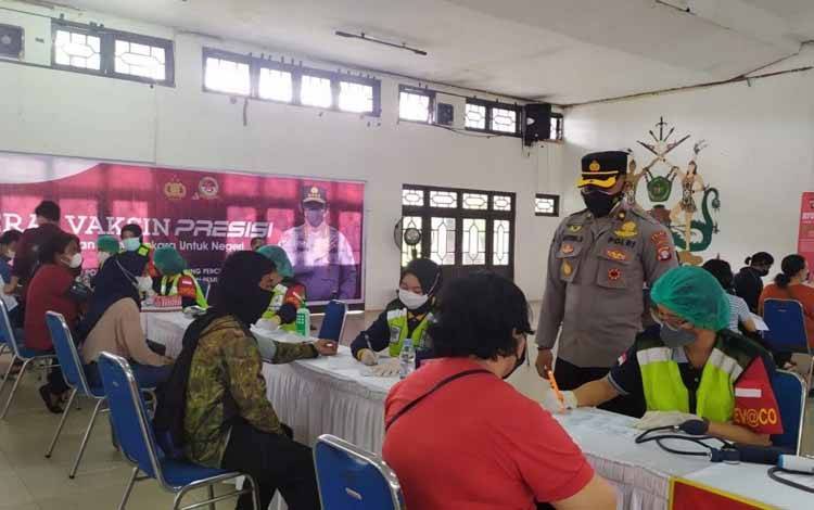 Polda Kalteng Kembali Gelar Layanan Gerai Vaksin Presisi Dosis Kedua