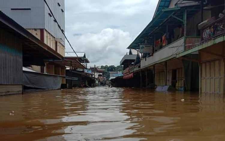 ILUSTRASI - Banjir di Kalteng