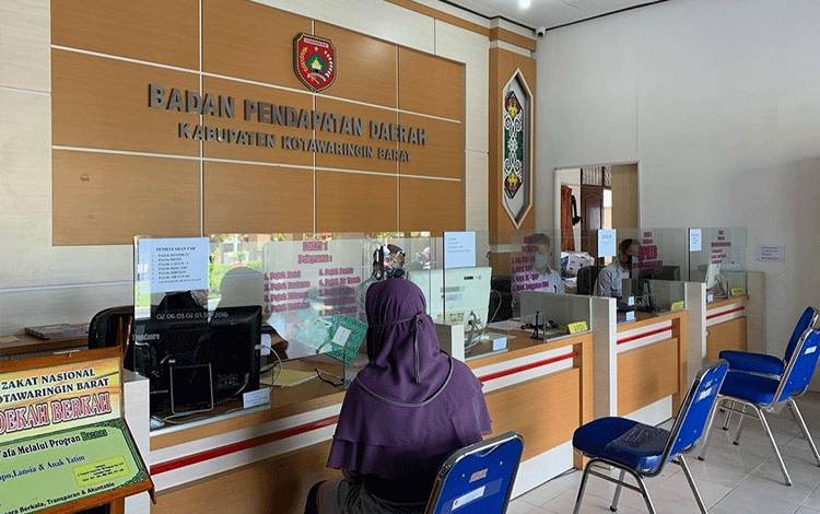 ILUSTRASI - Ruang pelayanan pajak daerah.