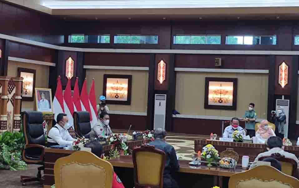 Gubernur Kalteng Pimpin Rakor Penanganan Bencana Banjir dan Covid-19