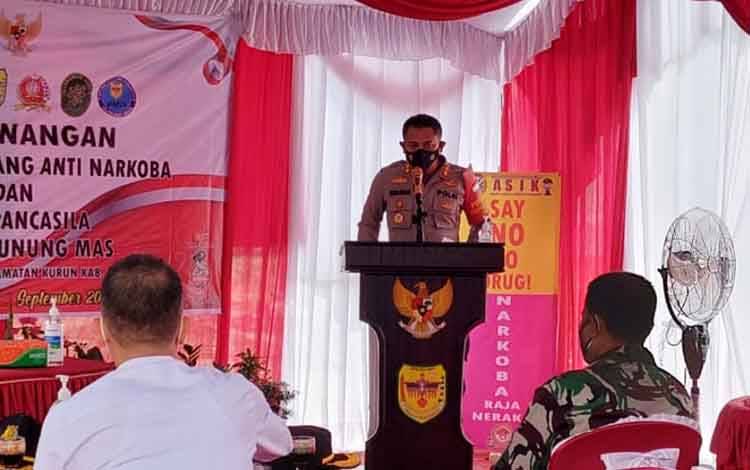Polres Gunung Mas Ungkap Belasan Kasus Narkoba Sejak Januari Hingga September 2021