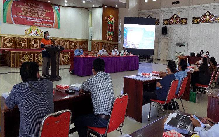 Pelaksanaan sosialisasi sistem aplikasi OSS-RBA