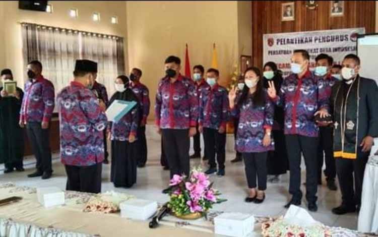 PPDI Kecamatan Pangkalan Lada Dilantik untuk Tingkatkan SDM Perangkat Desa