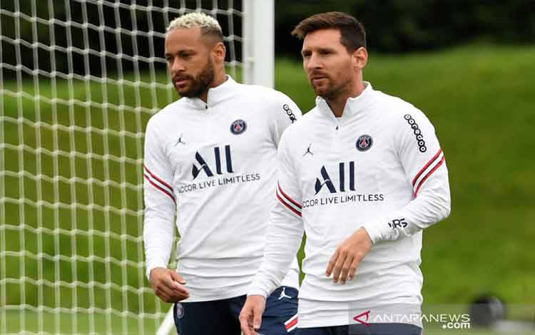 PSG Siap Turunkan Messi dan Neymar Lawan Brugge di Liga Champions