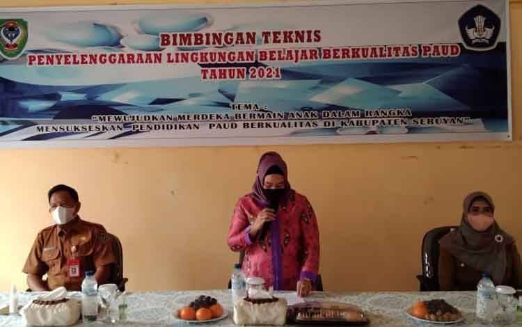 Bunda PAUD Seruyan Buka Kegiatan Bimtek