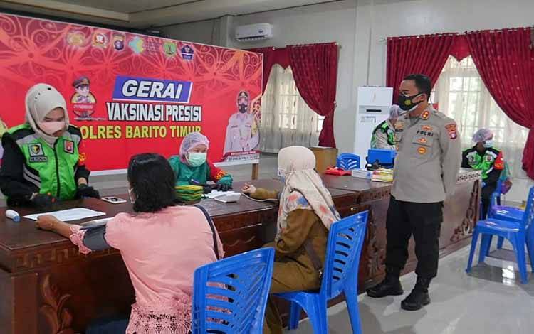 Polres Barito Timur Vaksinasi Dosis I untuk ASN dan Masyarakat Umum