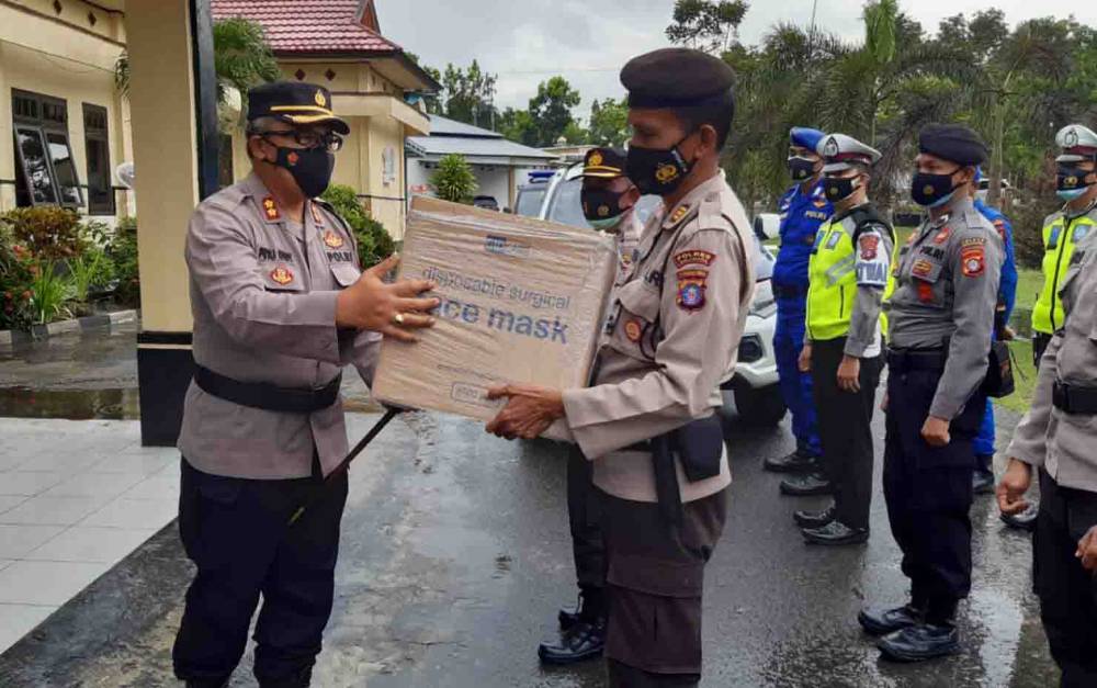 Kapolres Sukamara: Jangan Lepas Masker Saat Bertemu Orang