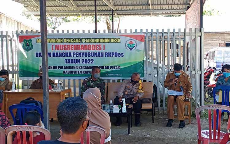 Ini Pesan Camat Pulau Petak pada Musrenbang Desa Anjir Palambang