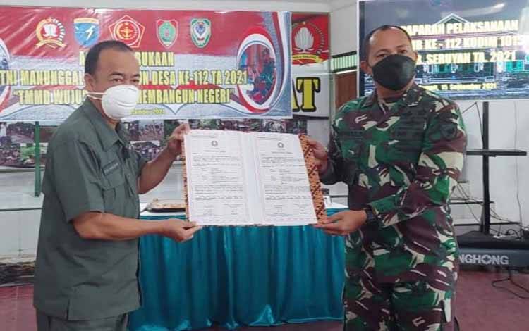 Bupati Seruyan Hadiri Pembukaan TMMD IMB di Makodim Sampit