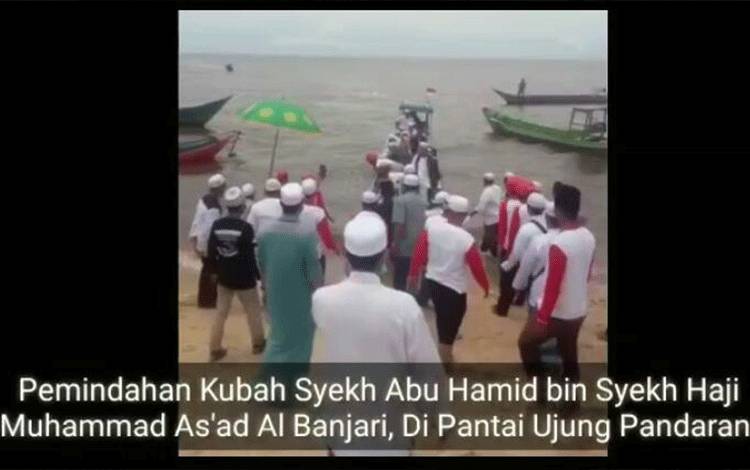 Video Pemindahan Kubah Syekh Abu Hamid di Ujung Pandaran?