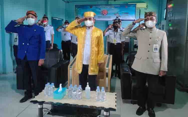 UPBU Kuala Pembuang Ikuti Upacara Peringatan Hari Perhubungan Nasional Secara Virtual