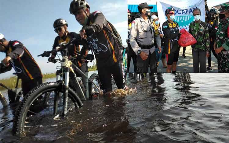 Komunitas Gocapan Rela Terjang Banjir Demi Salurkan Sembako