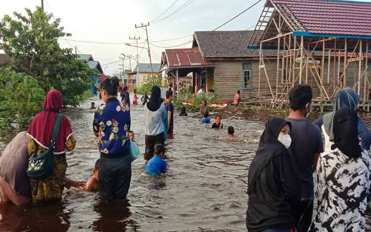Banjir di Mendawai dan Anoi Kembali Naik Setelah 3 Hari Sempat Surut