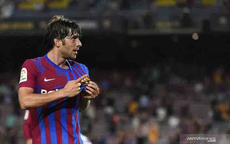 Gelandang Barcelona asal Spanyol, Sergi Roberto. (foto : ANTARA/AFP/JOSEP LAGO)