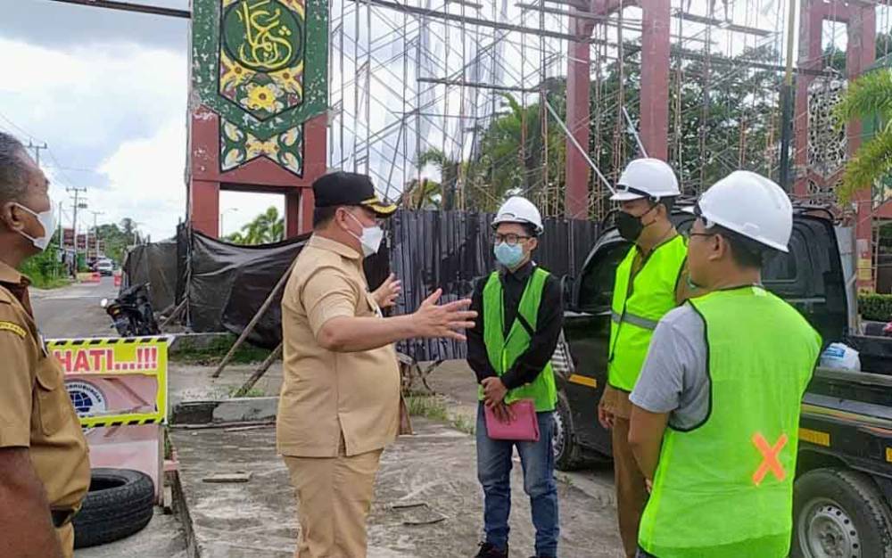 Cek Perombakan Gerbang Sahati, Halikinnor Pastikan Keamanan dan Desain