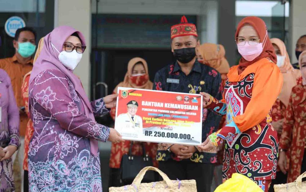 Pemprov Kalteng Terima Bantuan untuk Korban Banjir dari Pemprov Kalsel