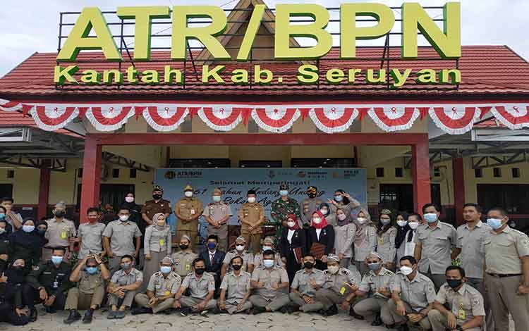 Kantor Pertanahan Seruyan Bersinergi Bersama Pemkab Sukseskan Program Strategis Nasional