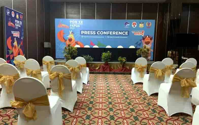 KONI Puji Fasilitas Media Center Kominfo Jayapura