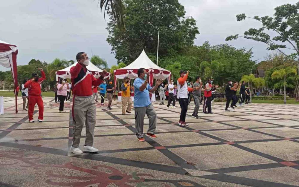 Wagub Kalteng Imbau Masyarakat Rutin Olahraga untuk Tingkatkan Daya Tahan Tubuh