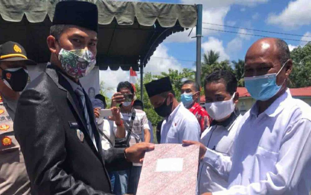 Anggota BPD dari 18 Desa di Kecamatan Mantangai Dilantik, Ini Pesan Camat