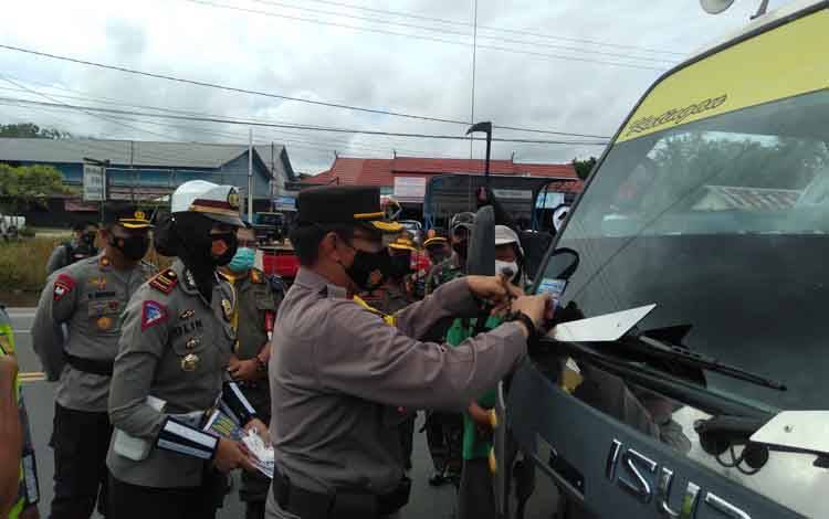 Operasi Patuh Telabang di Katingan Juga Sasar Pelanggar Prokes