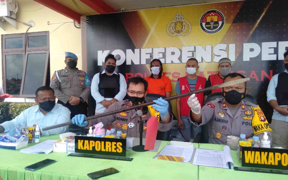 Ekspos kasus sabu dan penganiayaan di Polres Katingan, Selasa, 28 September 2021
