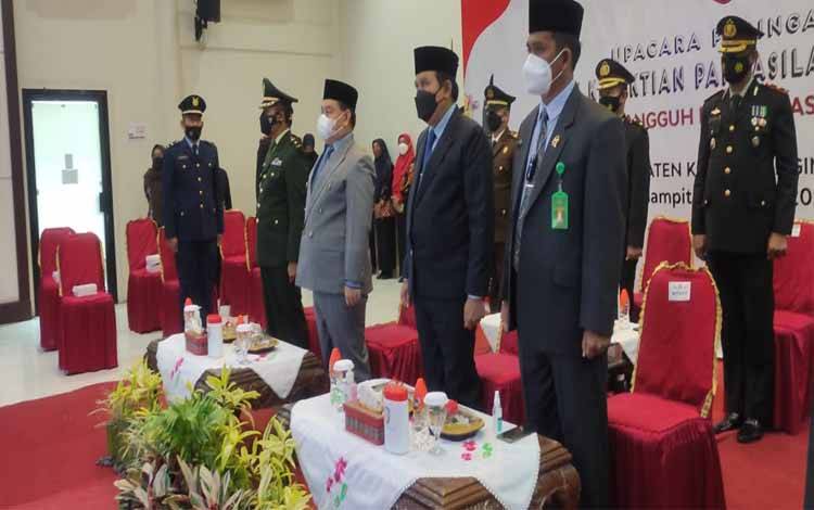 Meski Kotim Sudah Zona Kuning, Upacara Hari Kesaktian Pancasila Tetap Secara Virtual