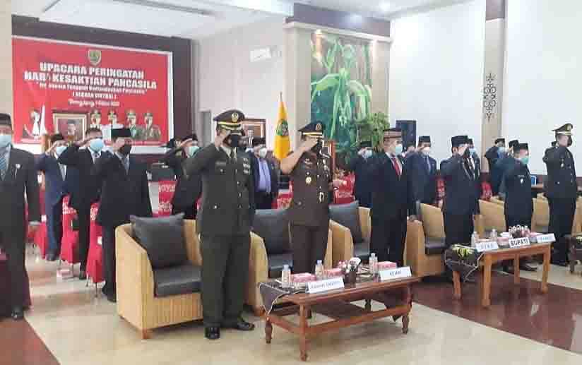 Upacara peringatan Hari Kesaktian Pancasila di Rumah Jabatan Bupati Barito Timur