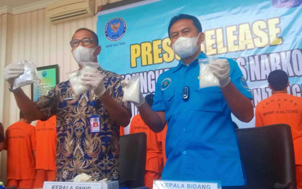 BNNP Kalteng Sita Kiloan Sabu dari Belasan Tersangka