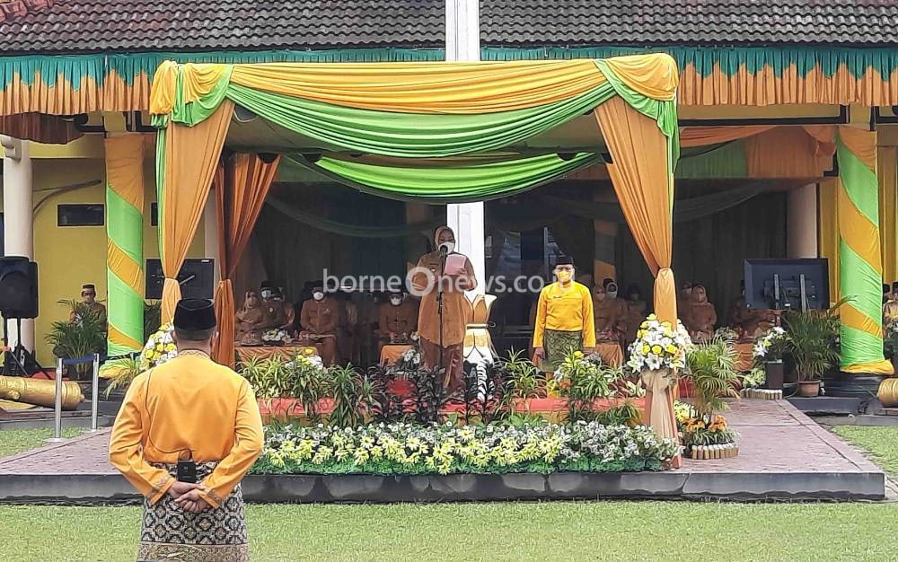 Upacara Peringatan HUT ke 62 Kotawaringin Barat Berlangsung Khidmat dan Sederhana