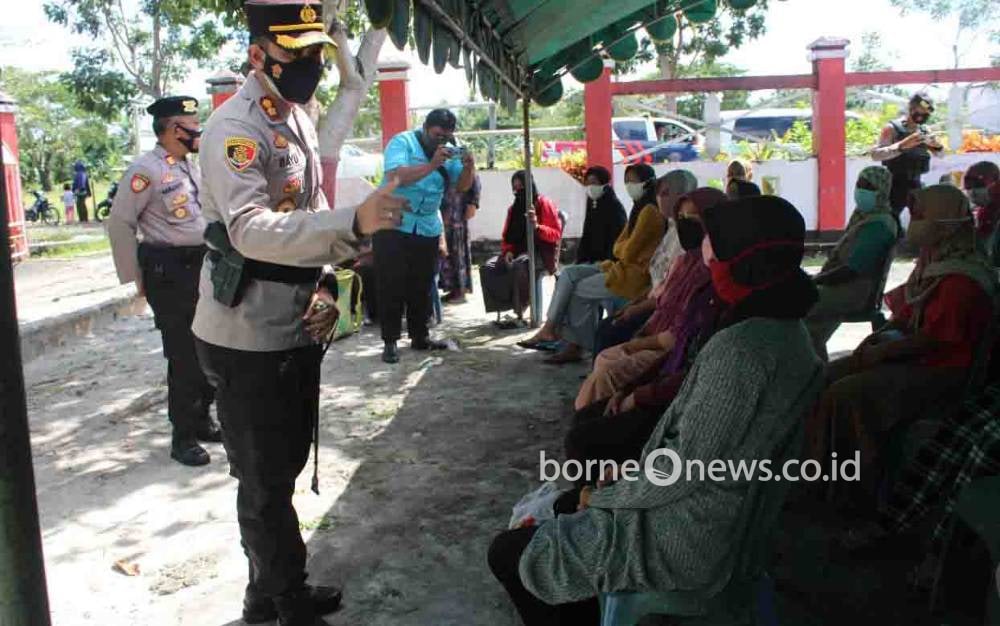 Kapolres Seruyan Apresiasi Antusiasme Warga Desa Bangun Harja Ikuti Vaksinasi