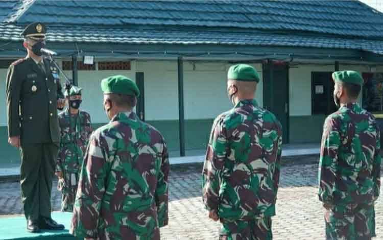 Dandim Kuala Kapuas Pimpin Upacara Korps Kenaikan Pangkat, Ini Pesannya