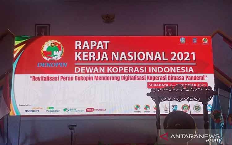 Dekopin menggelar Rapat Kerja Nasional di Surabaya, 6-8 Oktober 2021. (ANTARA/Hanif Nashrullah)