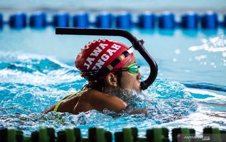 Papua dan Jawa Timur Finis Terdepan Selam Kolam 50m Apnea PON Papua