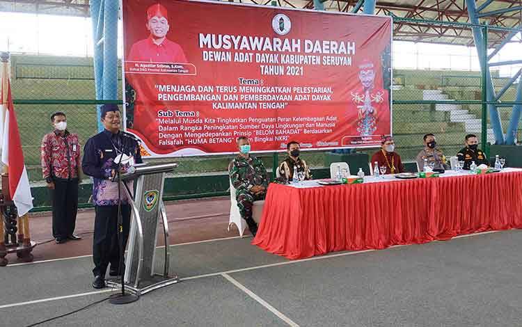 Masyarakat Adat Diminta Berperan Sukseskan Pembangunan di Seruyan