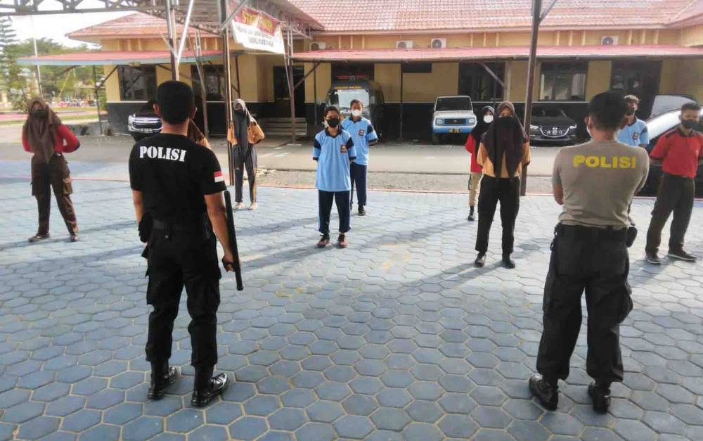 Anggota Pramuka Saka Bhayangkara Ikuti Pelatihan di Polres Kapuas