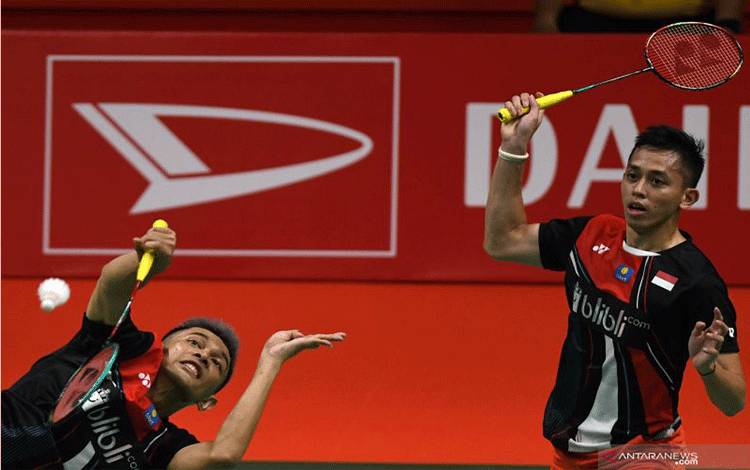 Ganda Putra Fajar/Rian Bertemu Kevin/Marcus di Semifinal French Open 2021