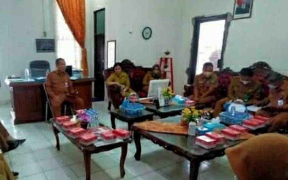 Dinas Dukcapil Kapuas Lakukan Rapat Internal Persiapan Susun Rencana Kerja 2022