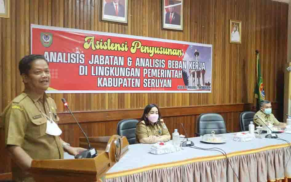 Pemkab Seruyan Gelar Asistensi Penyusunan Analisis Jabatan dan Beban Kerja
