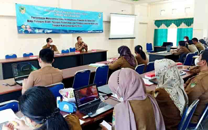 Dinas Kesehatan Barito Utara Adakan Pertemuan Monev Imunisasi Triwulan IV 2021