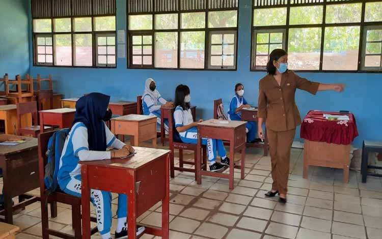 Simulasi PTM tingkat SMP di Palangka Raya