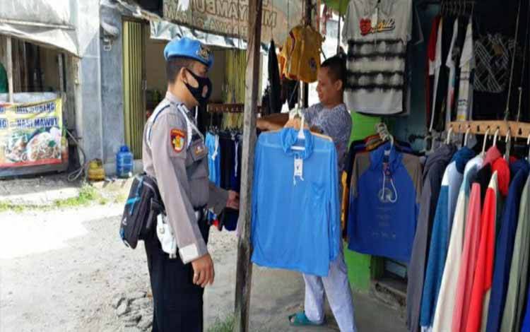 Waspada Tindakan Kriminalitas, Anggota Polsek Kapuas Tengah Patroli Pasar