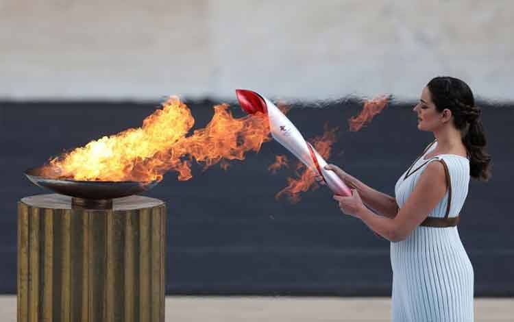 Api Olimpiade Tiba di China Jelang Olimpiade Musim Dingin Beijing 2022