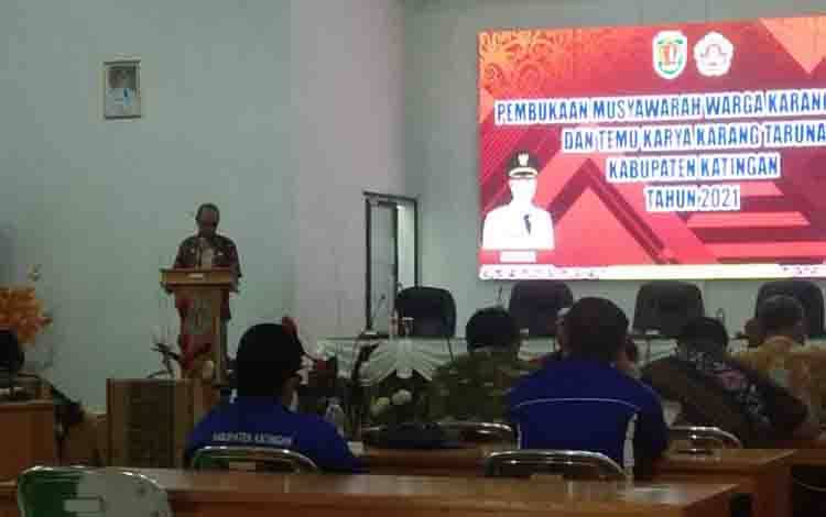 Sekda Katingan Sebut Karang Taruna Miliki Tanggung Jawab Pembangunan di Masyarakat