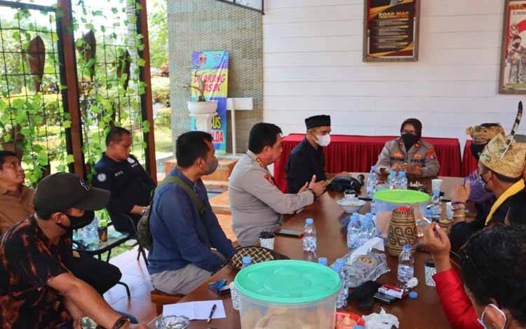 Polda Kalteng Ramah Tamah dengan Belasan Organisasi Masyarakat